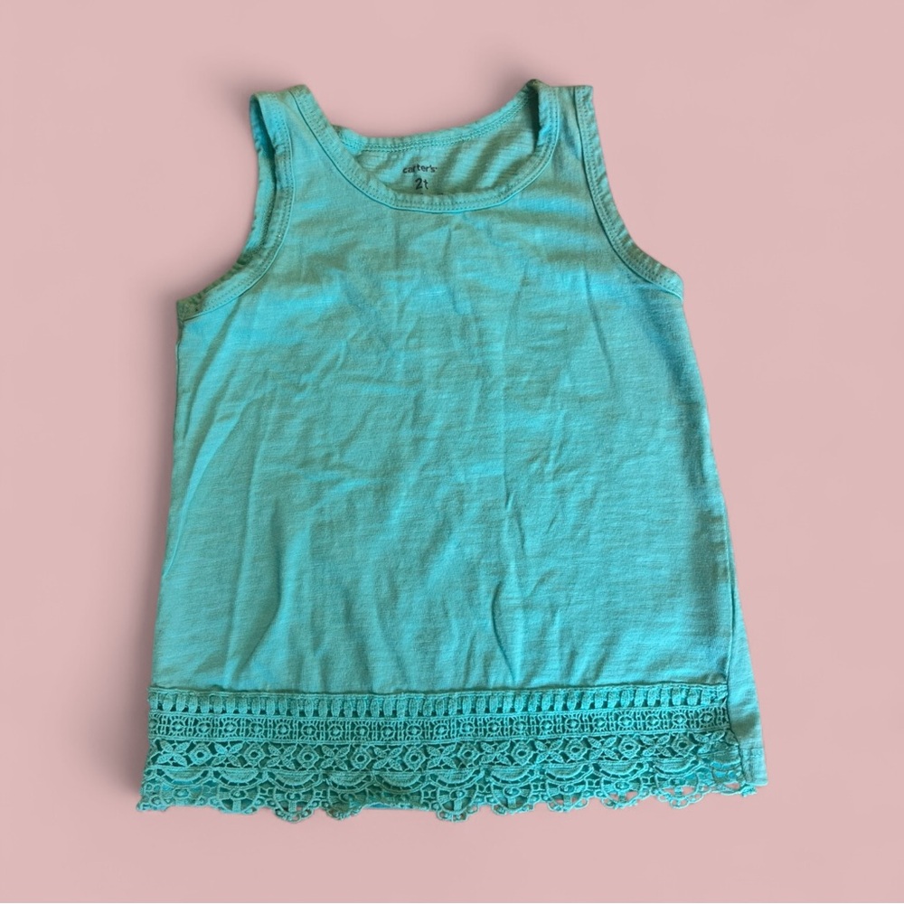 Carter's Girls Aqua Tank Top
